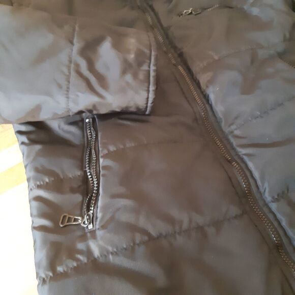 Womans Black Hiker Girls Line Coat - Picture 3 of 7